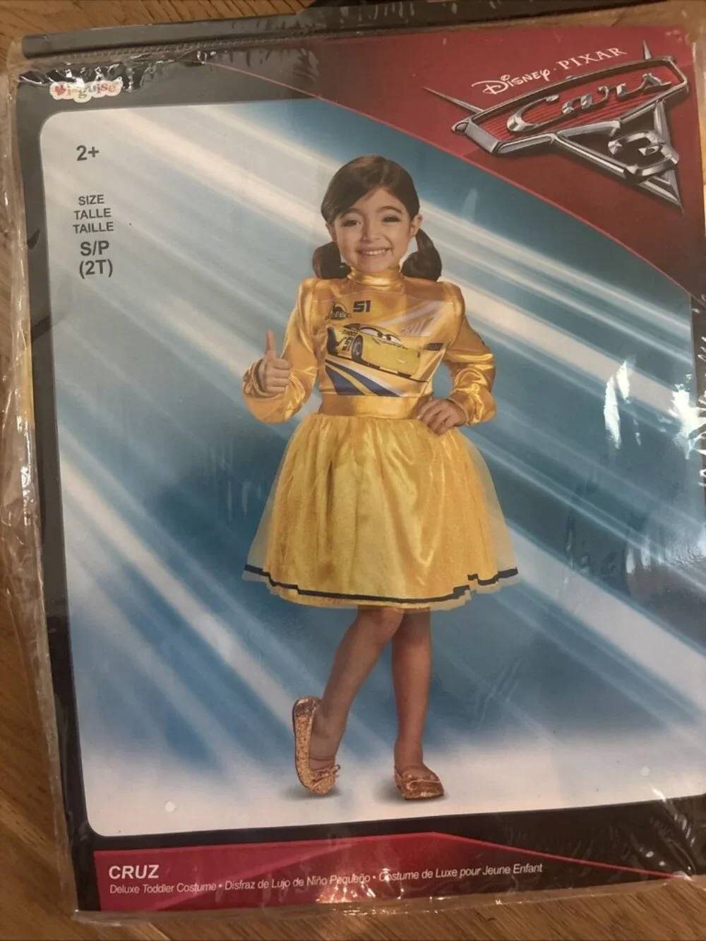 Disney Pixar Cars 3 Cruz Toddler Costume Yellow Small 2T Playtime Halloween